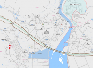 渡し場　厚陽団地の地図画像